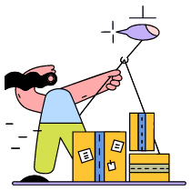Shipping Illustration from New York Set