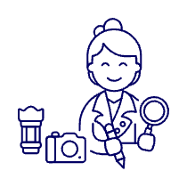 Journalist 2 Illustration from UX Line Set