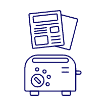 Morning News 2 Illustration from UX Line Set