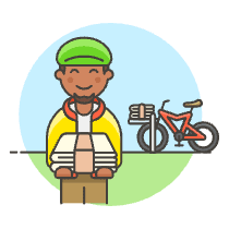 Paperboy 1 2 Illustration from UX Colors Set