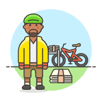Paperboy 2 2 Illustration from UX Colors Set