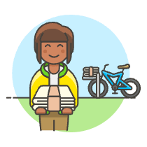 Papergirl 1 3 Illustration from UX Colors Set
