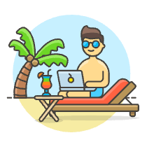Nomad Freelance 2 3 Illustration from UX Colors Set