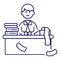 Accountant Sit 1 1 Illustration from UX Line Set