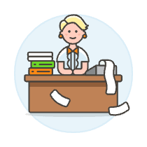 Accountant Sit 1 2 illustration - Free transparent PNG, SVG. No sign up needed.