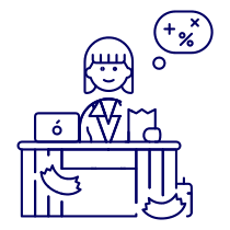 Accountant Sit 2 4 Illustration from UX Line Set