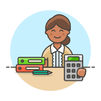 Accountant Sit 3 4 illustration - Free transparent PNG, SVG. No sign up needed.