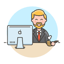 Boss Sit 1 1 Illustration from UX Colors Set