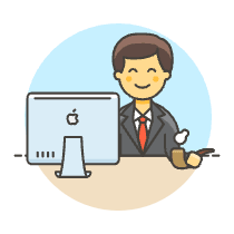 Boss Sit 1 5 Illustration from UX Colors Set