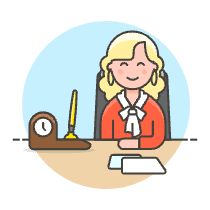 Boss Sit 2 2 Illustration from UX Colors Set