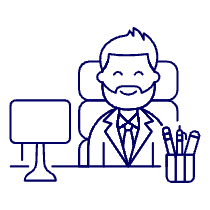 Boss Sit 3 1 Illustration from UX Line Set