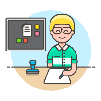 Employee Planner 1 Illustration from UX Colors Set