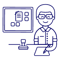 Employee Planner 1 Illustration from UX Line Set