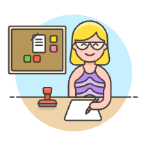 Employee Planner 2 Illustration from UX Colors Set