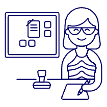 Employee Planner 2 Illustration from UX Line Set
