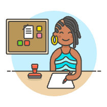 Employee Planner 4 Illustration from UX Colors Set
