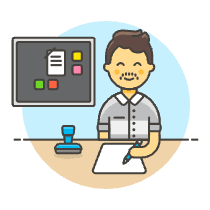 Employee Planner 5 Illustration from UX Colors Set