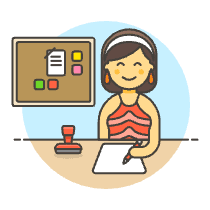 Employee Planner 6 Illustration from UX Colors Set