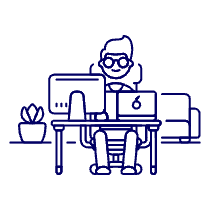 Employee Sit 1 5 Illustration from UX Line Set