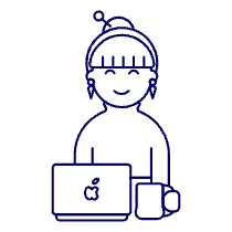 Employee Sit 4 4 Illustration from UX Line Set