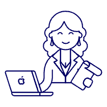 Manager Sit 1 4 Illustration from UX Line Set