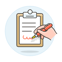 Document Sign 1 Illustration from UX Colors Set