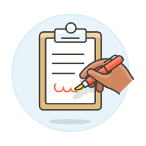 Document Sign 2 Illustration from UX Colors Set