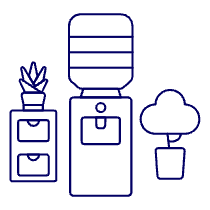 Water Dispenser Illustration from UX Line Set