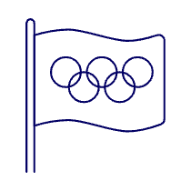 Flag Olympic Illustration from UX Line Set
