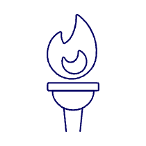 Olympic Torch 2 Illustration from UX Line Set