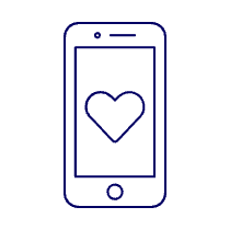 Dating Application 2 Illustration from UX Line Set