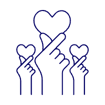 Miniheart Hands Illustration from UX Line Set