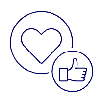 Social Network Love 4 Illustration from UX Line Set