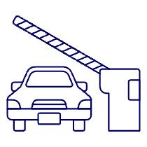 Car Gate Illustration from UX Line Set