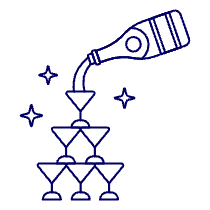 Champagne Celebration 1 Illustration from UX Line Set