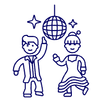 Disco Dance 1 Illustration from UX Line Set
