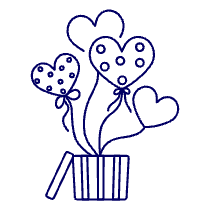 Gift Balloons 1 Illustration from UX Line Set