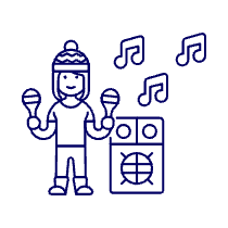 Maraca Music 4 Illustration from UX Line Set