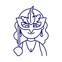 Mask Party 4 Illustration from UX Line Set