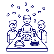 Party Celebration 4 Illustration from UX Line Set