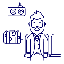 Air Passenger 4 Illustration from UX Line Set