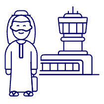Airport Passenger 7 Illustration from UX Line Set