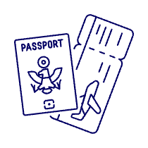 Flight Ticket Illustration from UX Line Set