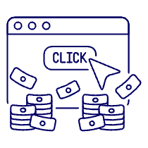 Click Revenue Browser 2 Illustration from UX Line Set