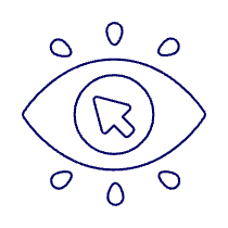 Click Revenue Eye Illustration from UX Line Set