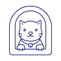 Cat House Illustration from UX Line Set
