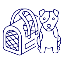 Dog Carrier Bag Illustration from UX Line Set