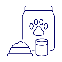 Pet Food Bag Illustration from UX Line Set
