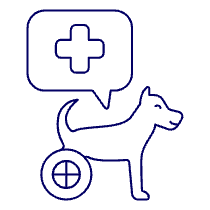 Wheelchair Dog Illustration from UX Line Set