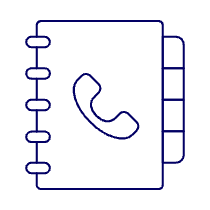 Phone Book 1 Illustration from UX Line Set